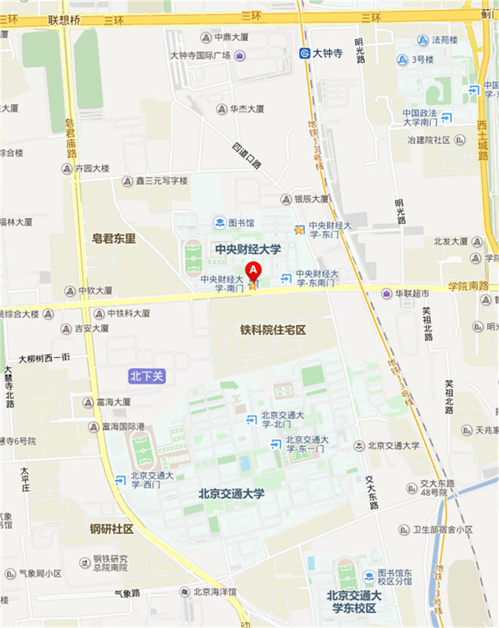 中央財經大學學校地圖